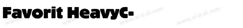 Favorit HeavyC字体转换
